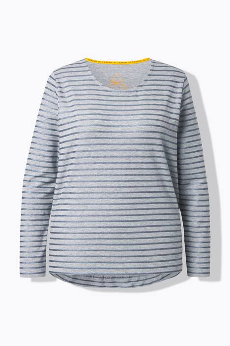 Gestreept shirt, lange mouw, ronde hals