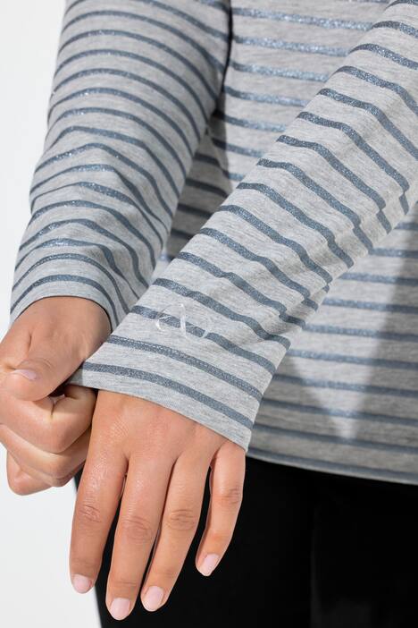 Gestreept shirt, lange mouw, ronde hals