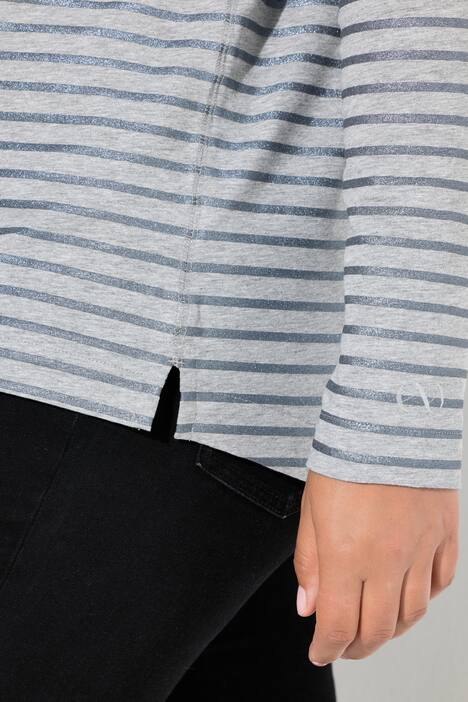Gestreept shirt, lange mouw, ronde hals