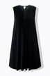 Robe en velours sans manches, décolleté rond et coupe évasée