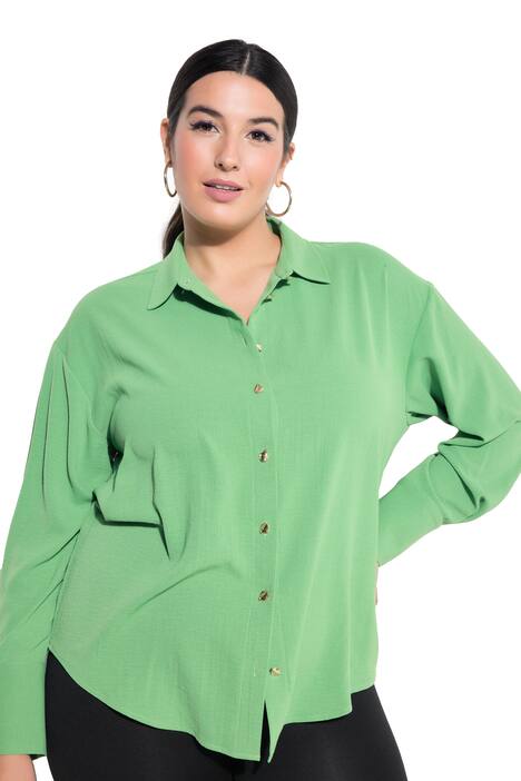 Košilová halenka, oversize, ozdobné knoflíky