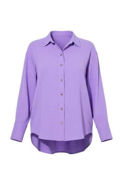 Košilová halenka, oversize, ozdobné knoflíky