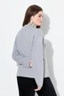 Chaqueta de punto, cremallera, cuello en V, manga larga, algodón orgánico