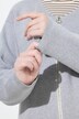Chaqueta de punto, cremallera, cuello en V, manga larga, algodón orgánico
