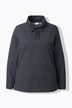 Sweatshirt, mønster, stående krave, lange ærmer, økologisk bomuld
