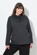 Sweatshirt, mønster, stående krave, lange ærmer, økologisk bomuld