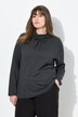 Sweatshirt, mønster, stående krave, lange ærmer, økologisk bomuld