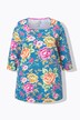 Flower Print Square Neck Tee