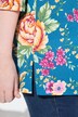 Flower Print Square Neck Tee