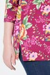 T-shirt à fleurs, décolleté carré et manches 3/4, coupe Classic Fit