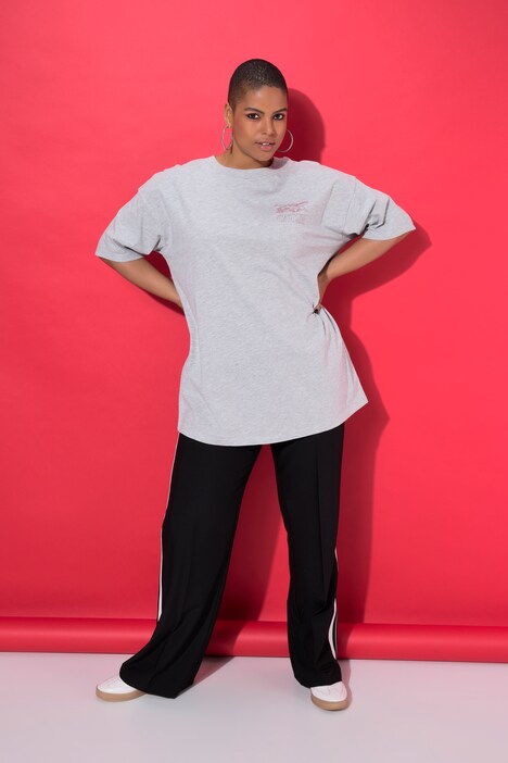 T-shirt, oversized, airplane, korte mouw