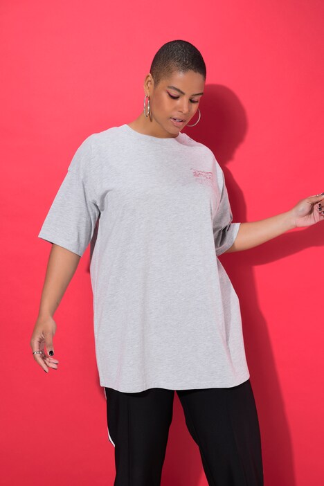T-shirt, oversized, airplane, korte mouw