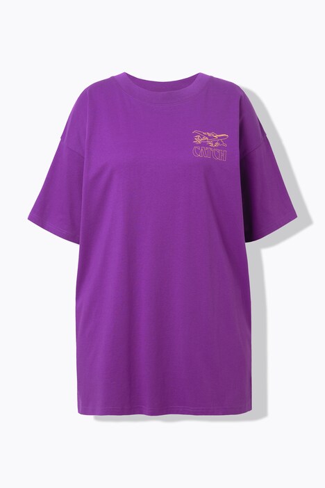 T-shirt, oversized, airplane, korte mouw