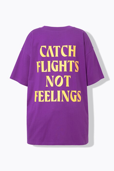 T-shirt, oversized, airplane, korte mouw