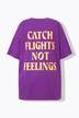 T-shirt, oversized, airplane, korte mouw