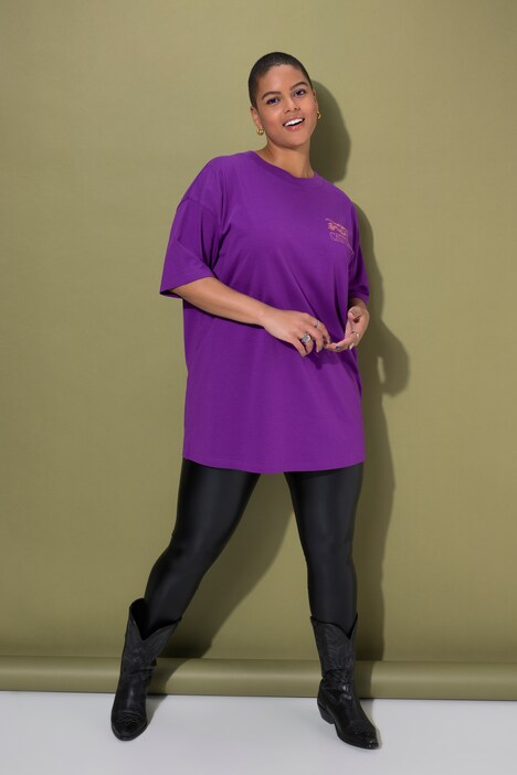 T-shirt, oversized, airplane, korte mouw