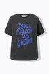 T-shirt oversize. Imprimé message
