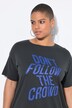 T-shirt oversize. Imprimé message