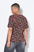 T-skjorte, oversized, roses, korte ermer