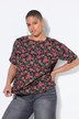 T-skjorte, oversized, roses, korte ermer