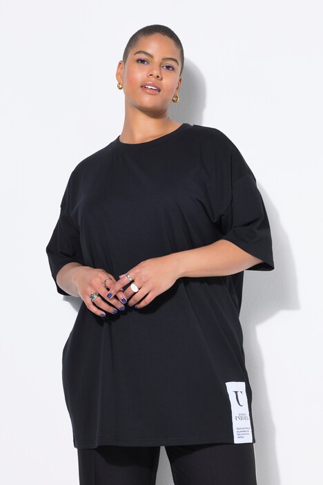 T-shirt, oversized, zoompatch, korte mouw