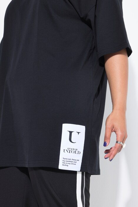 T-shirt, oversized, zoompatch, korte mouw