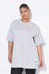 Camiseta, oversize, parche en el bajo, media manga