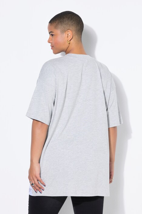 T-shirt, oversized, zoompatch, korte mouw