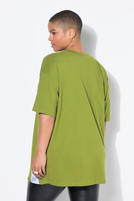 T-shirt, oversized, zoompatch, korte mouw