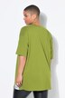 T-shirt dal taglio oversize con applicazione sull'orlo e mezze maniche