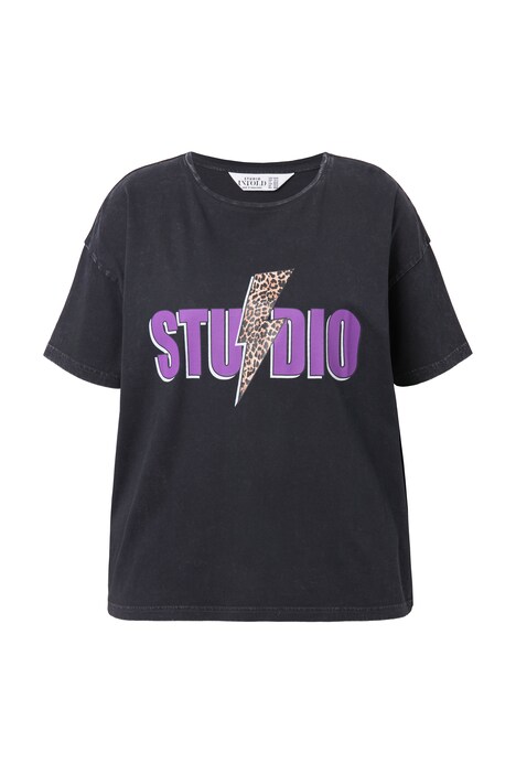 Tričko, oversize, leopardí, krátké rukávy