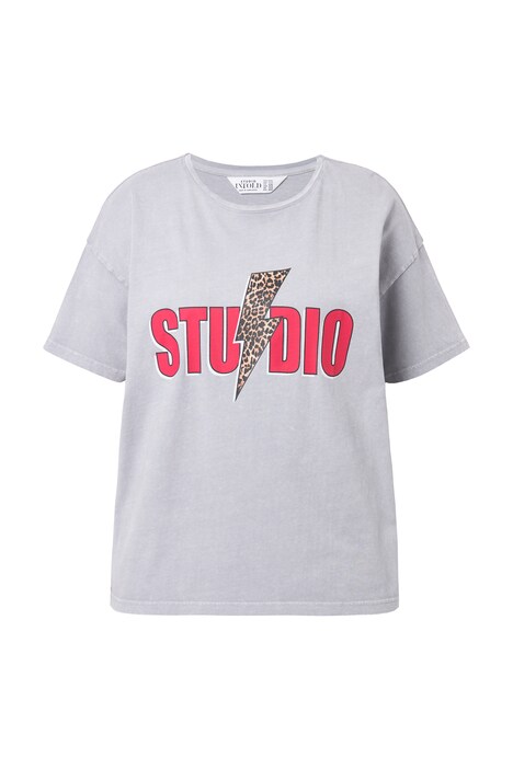 Tričko, oversize, leopardí, krátké rukávy