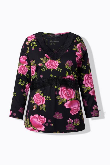 TruYou pyjama, tweedelig, rozen, kant