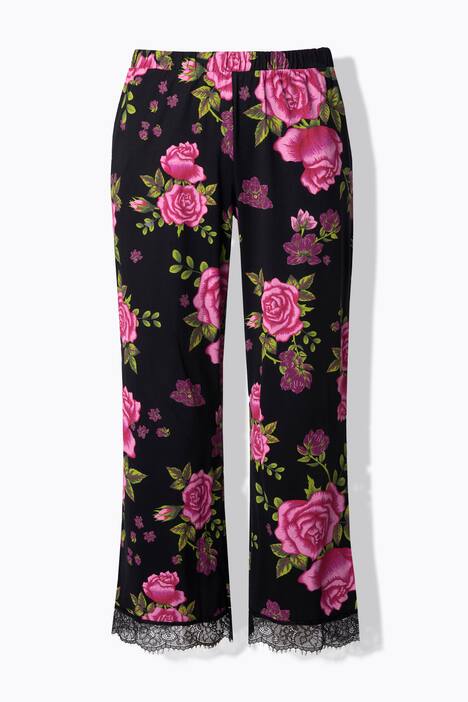 TruYou pyjama, tweedelig, rozen, kant