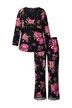 Pyžamo TruYou, dvojdílné, růže, krajka