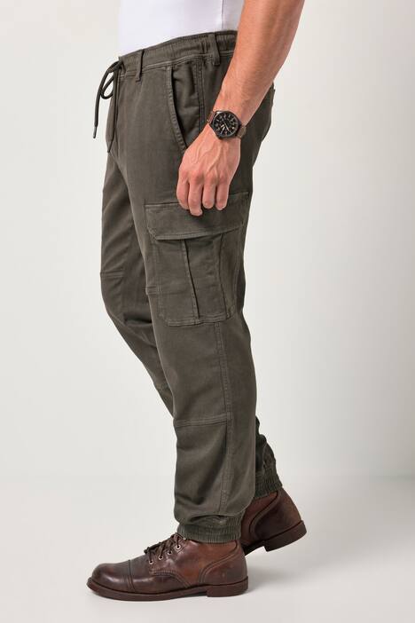 Pantalon cargo JP 1880 FLEXNAMIC®, nombreuses poches, coupe Straight Fit, jusqu'au 8 XL