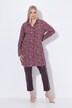 Lange blouse, strepen, A-lijn, overhemdkraag, lange mouwen