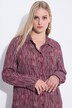Lange blouse, strepen, A-lijn, overhemdkraag, lange mouwen