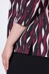 Shirt, golven, Classic, V-hals, 3/4-mouwen