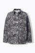 Camisa vaquera, oversize, leopardo