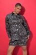 Camisa vaquera, oversize, leopardo