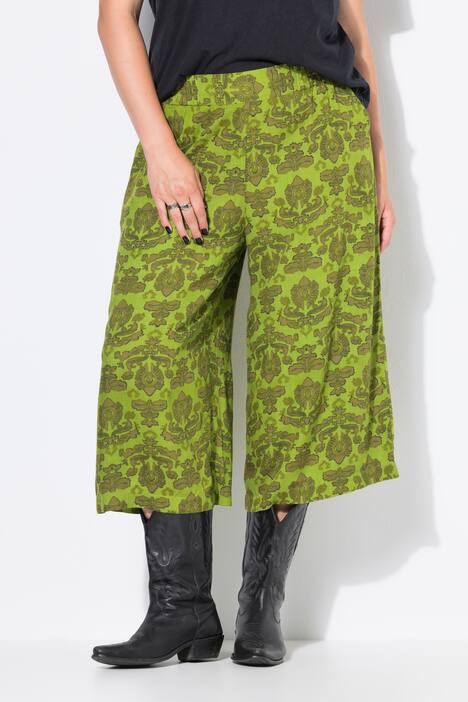Culotte, extra wijde pijpen, paisley