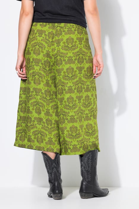 Culotte, extra wijde pijpen, paisley