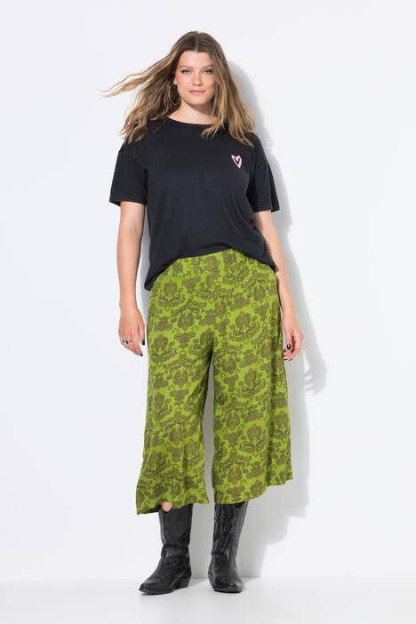 Culotte, extra wijde pijpen, paisley