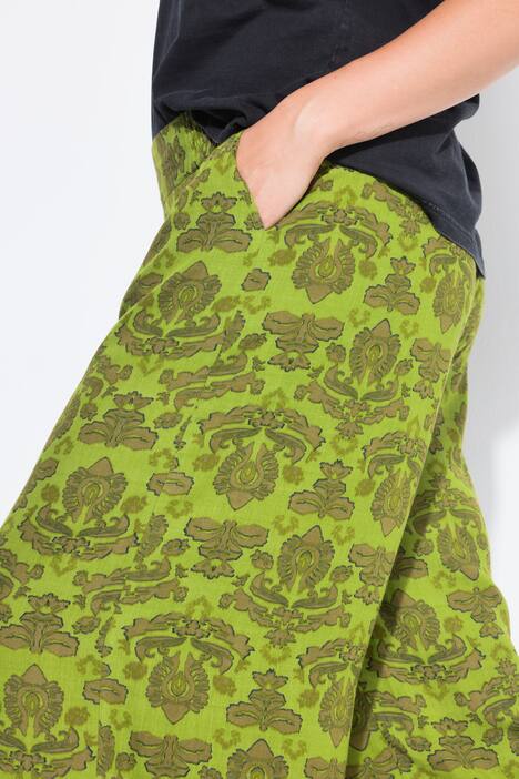Culotte, extra wijde pijpen, paisley