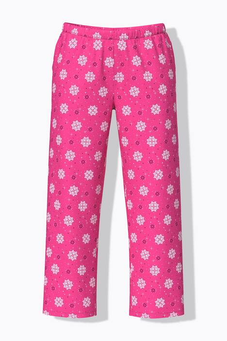 Pyjama, sneeuwvlokken, ronde hals, lange mouwen