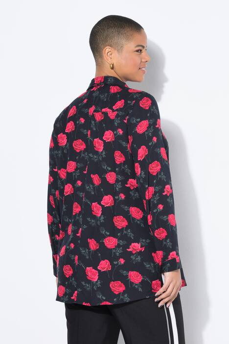Paitapusero, boxy-malli, XL-ruusuja