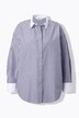 Blusa camisera, oversize, rayas