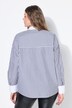 Blusa camisera, oversize, rayas