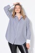 Blusa camisera, oversize, rayas